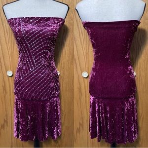 💜 Purple Velvet Sequin Dress 💜
